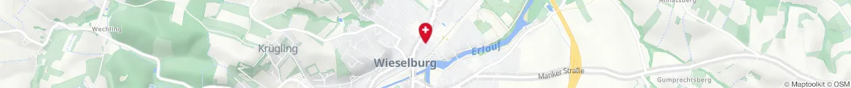 Map representation of the location for Apotheke in Wieselburg in 3250 Wieselburg